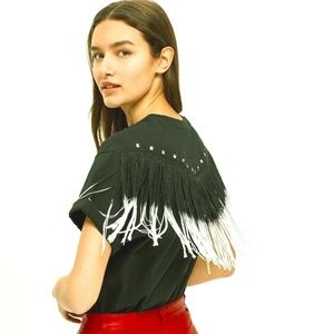 Johnny Cash Ombre Fringe T-Shirt by And Finally